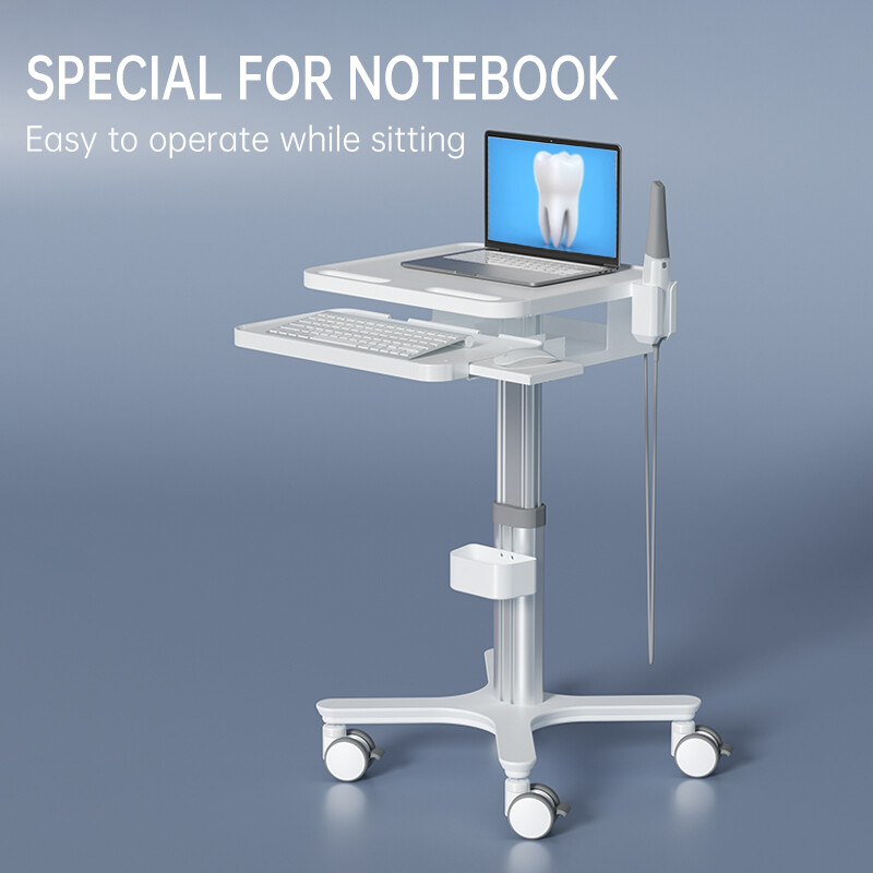 Mobile Dental Cart for Intraoral Scanner Medical Dental Lab Trolley Cart with Socket
